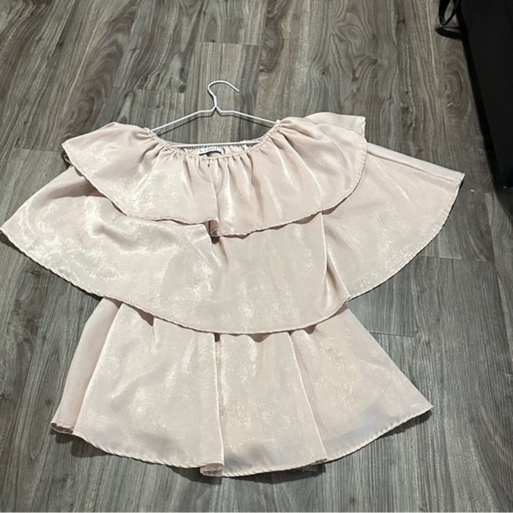 O.vianca Elegant Ruffle Off-Shoulder Mini Dress